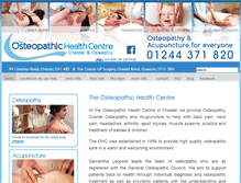 Tablet Screenshot of osteopathichealthcentre.co.uk